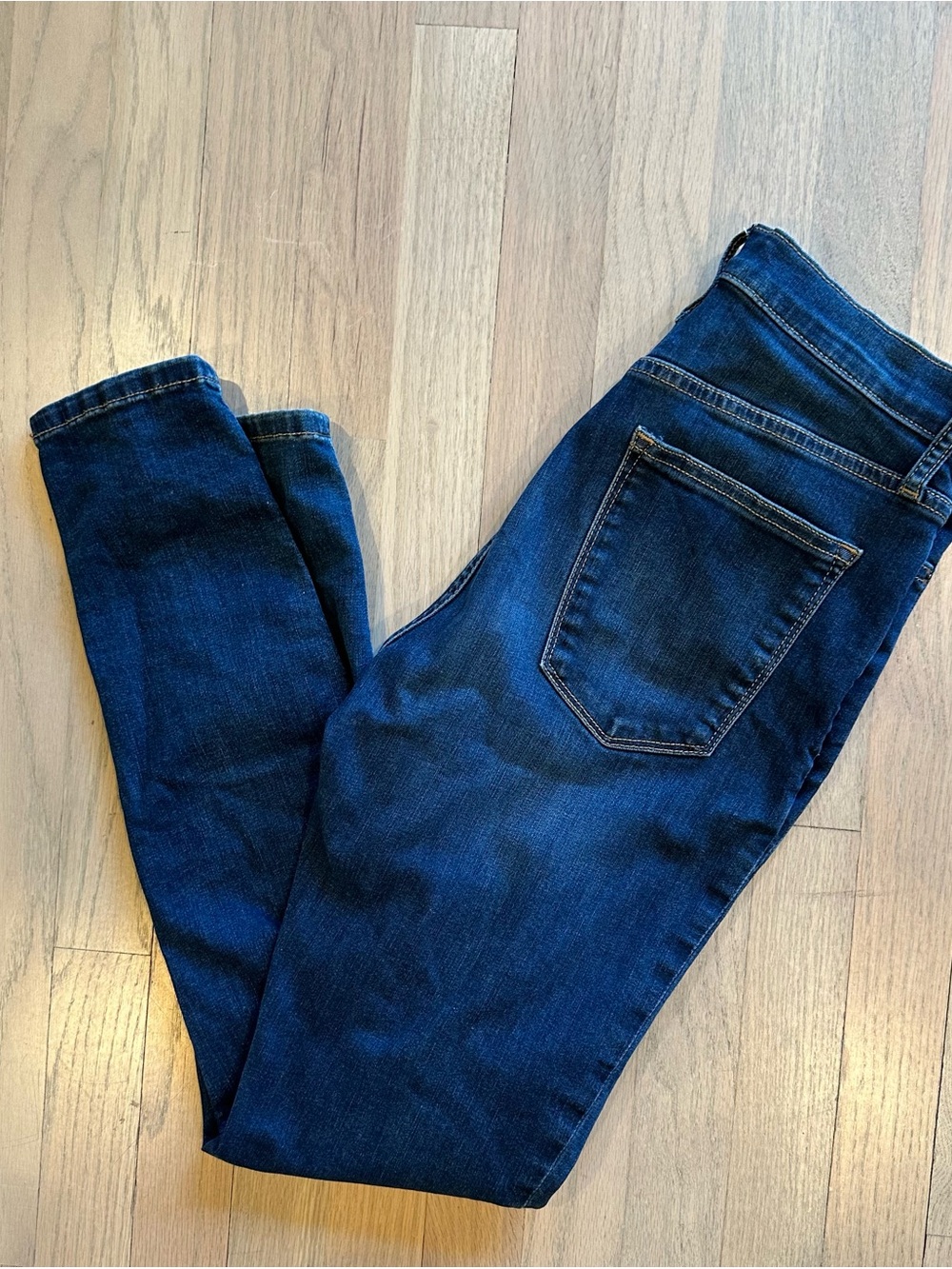 Banana Republic High-Rise Dark Blue Skinny Jeans